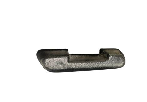 Metallic object on a white background