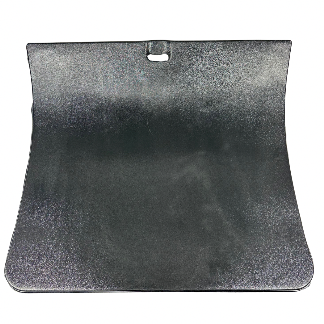 Molded ABS deck lid cover panel for 1933-1934 Ford Coupe — front view showing smooth finish and dual lock tab mount point