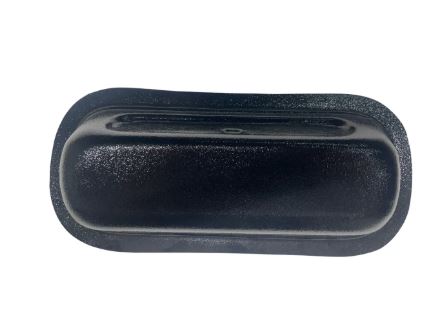 Black rubber bumper on a white background