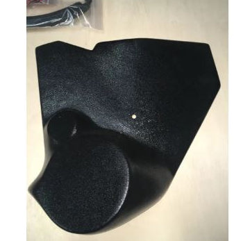 1967–1969 Chevrolet Camaro black kick panel with integrated 6-inch speaker pod, ABS molded.