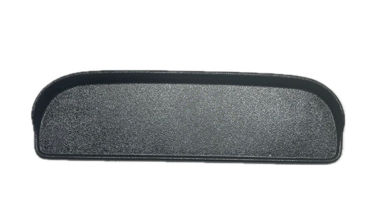 Pre-trimmed black textured ABS dash panel for 1957-1960 Ford truck, side profile view