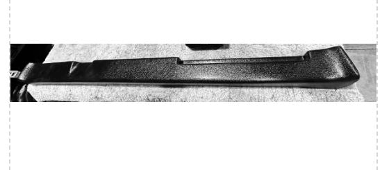 Black metal bracket on a white background