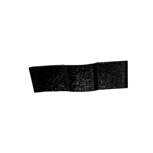 Black upholstery tabs flat clip with bend