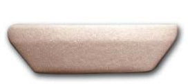 Universal ABS 16 inch modular armrest Tobasco style — cream colored showing smooth contoured profile