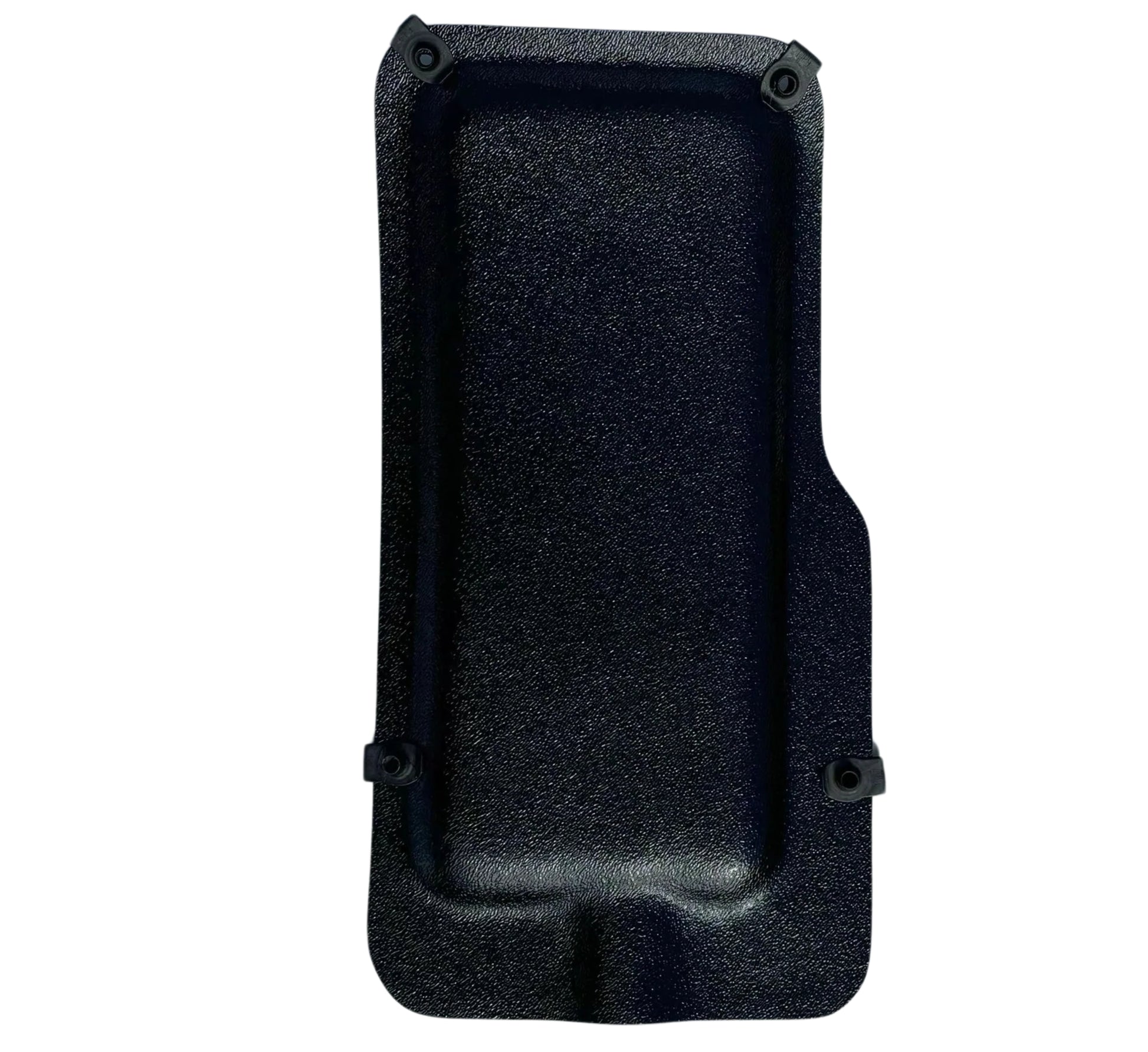 Black textured ABS fresh air block-off plate for 1953-1956 Ford truck, shown from above