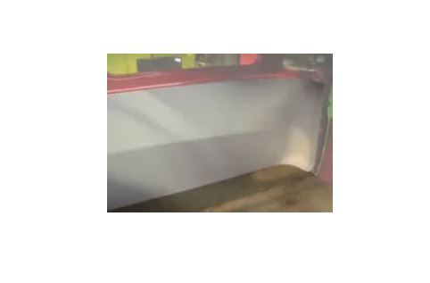 Rear cab cover for 1957-1960 Ford truck, showing the smooth, solid piece designed to fit in the space behind the seat after removing the gas tank.