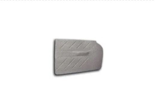 A gray motor vehicle cargo liner for a sedan or wagon.