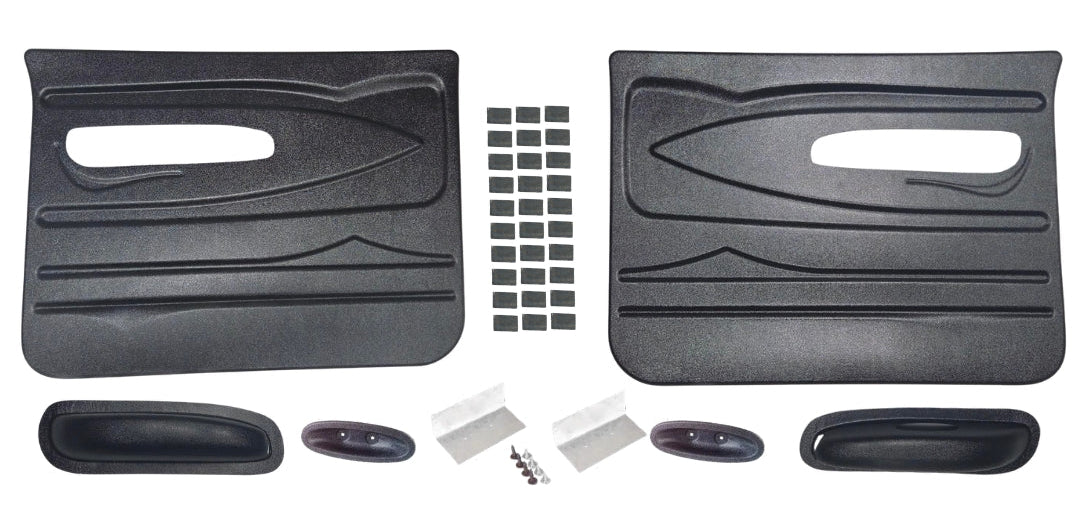 black abs door panels with armrest and door pulls