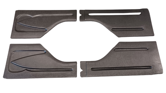 1967–1972 Chevrolet Blazer smooth molded ABS front and rear quarter panels (4‑piece set)