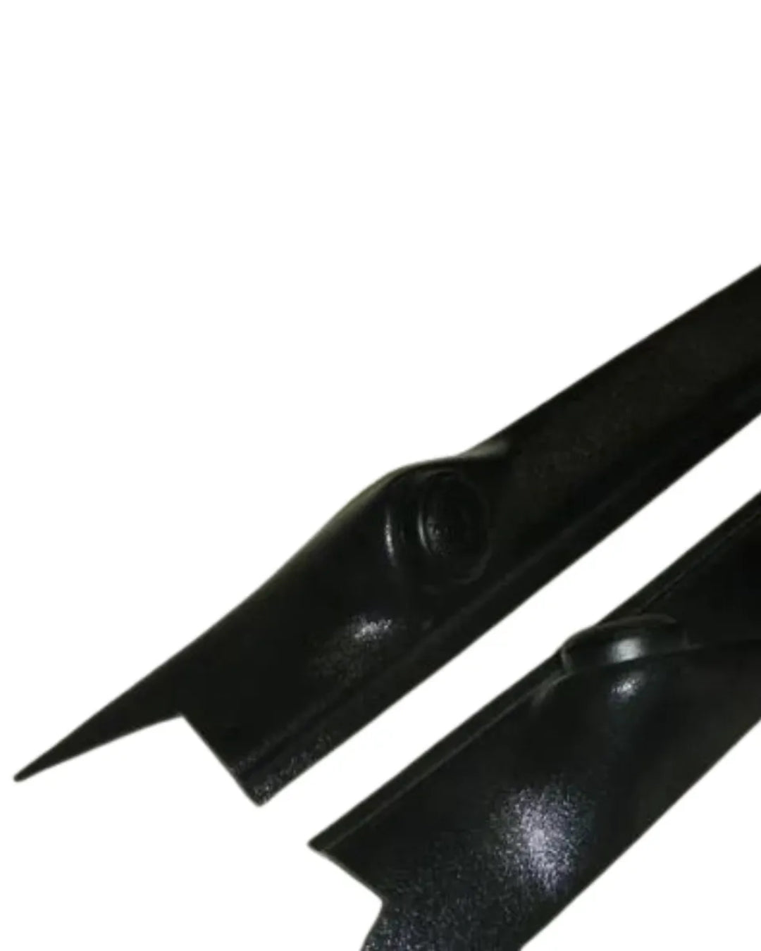 Pair of black molded ABS pillar covers for 1967-1972 Chevrolet trucks, featuring a tweeter pod mount.