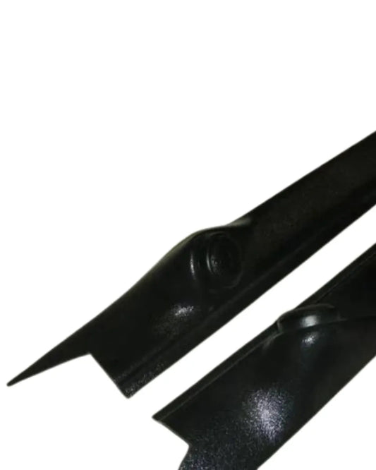 Pair of black molded ABS pillar covers for 1967-1972 Chevrolet trucks, featuring a tweeter pod mount.