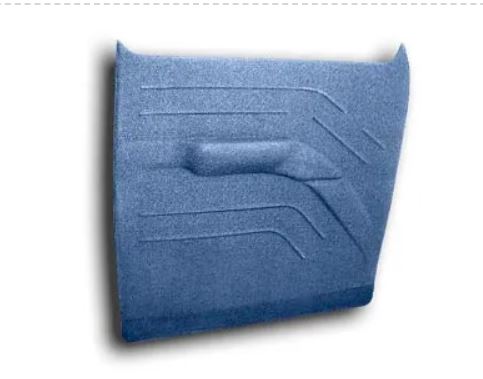 Blue car hood on a white background