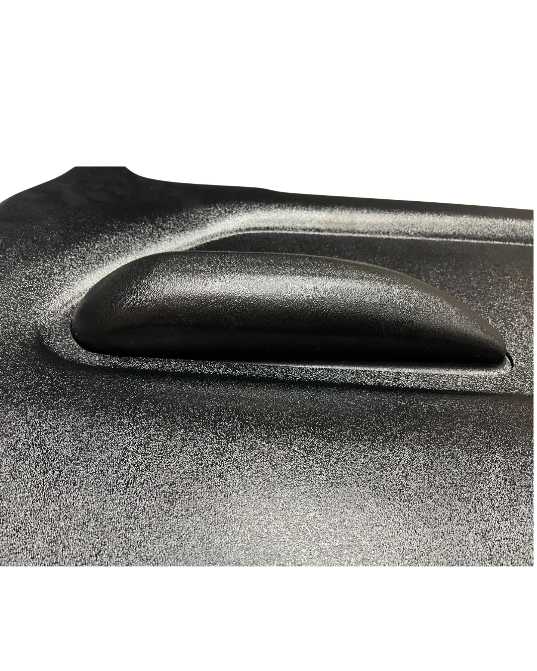 close up of abs armrest panel