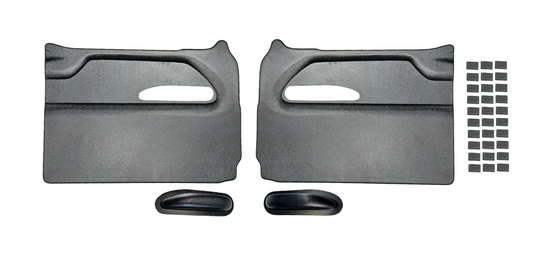 black abs interior truck door panels
