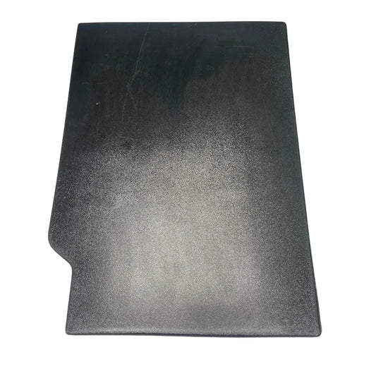 Black smooth door panel for a Ford truck, without armrests.