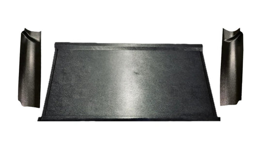 Smooth black rear cab cover for a 1953-1956 Ford Truck, displayed without the truck's rear window or seat.