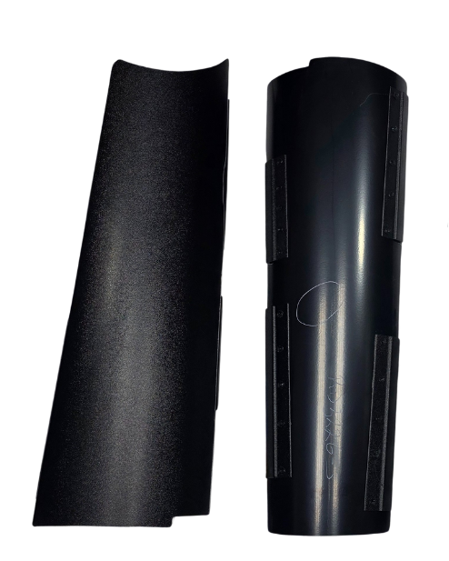 Black, molded ABS quarter panels for  1948-1952 Ford rear cab cover system