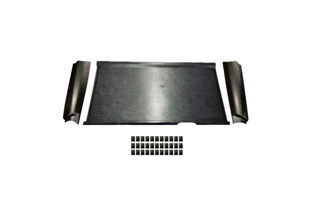 Black, smooth ABS rear cab cover kit for 1956 Ford F-Series truck