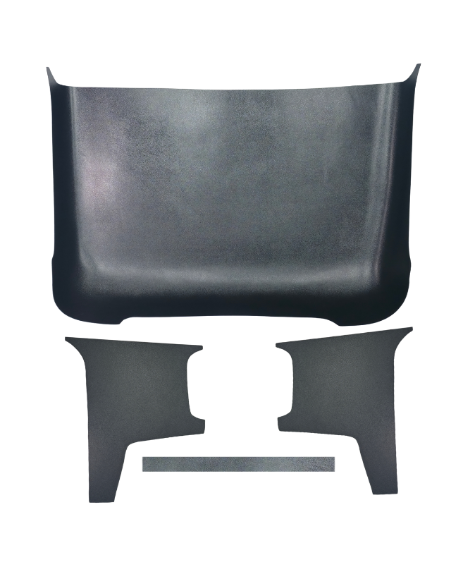 Rod Doors’ 1935–1936 Ford Truck Headliner Kit with molded headliner, flat quarter panels, and belt strip