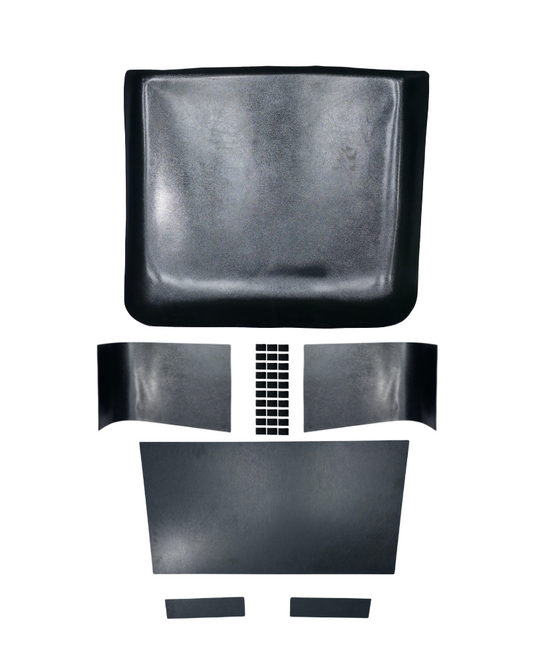 Molded ABS headliner kit for 1930–1934 Ford coupe, untrimmed multi‑piece design