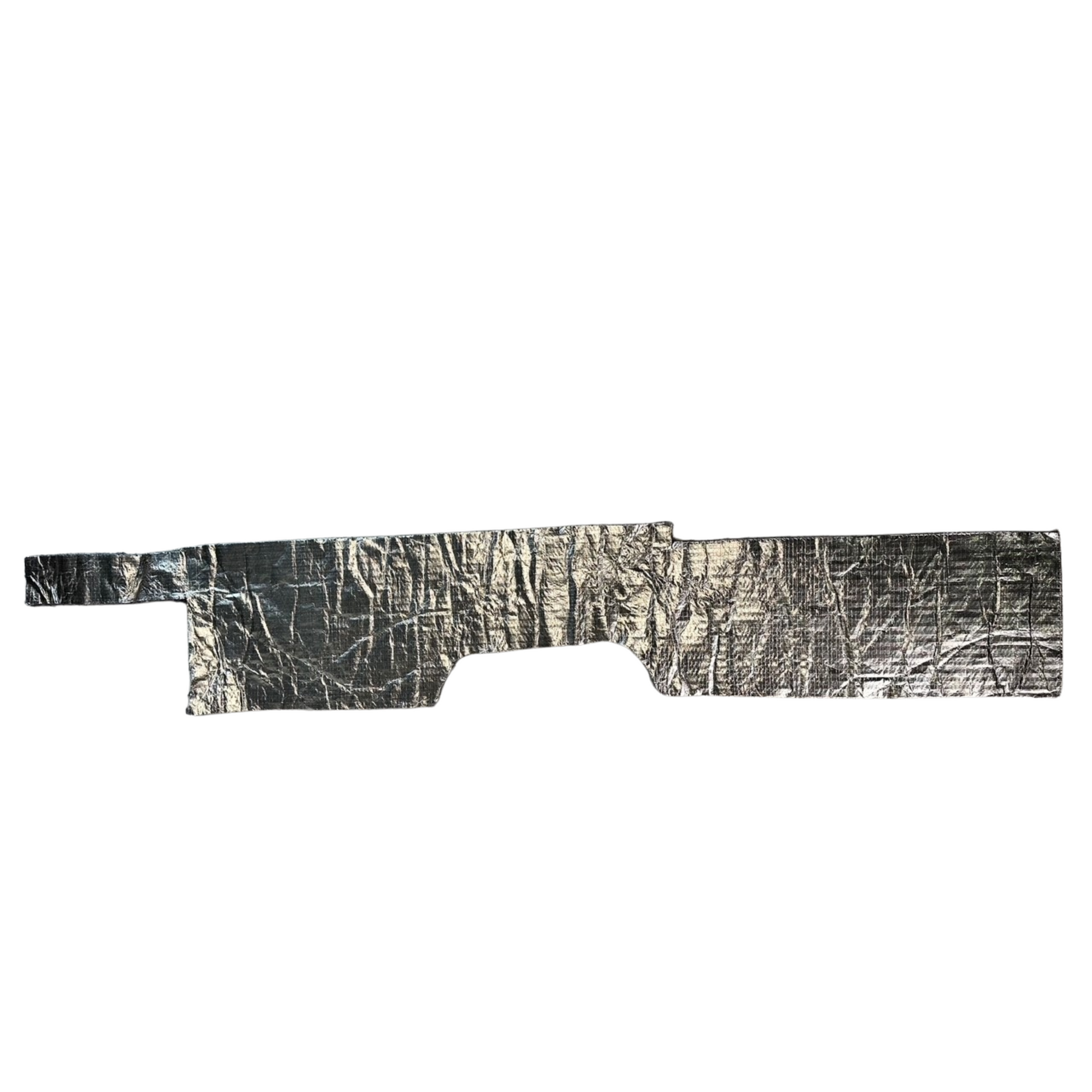 Camouflage-patterned object on a white background