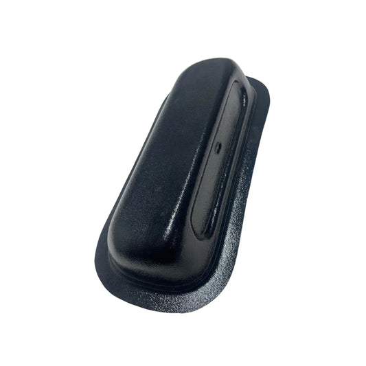 ABS map pocket for 1953-1956 Ford truck — black 13 inch pocket shown at angle with slot opening detail