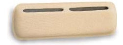 Universal ABS 23 inch map pocket — cream finished showing two slot openings for storage