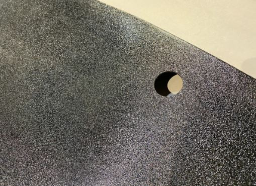 Close-up view of ABS molded headliner with factory‑style hair‑cell texture for 1997–2004 Mercedes‑Benz R170 SLK