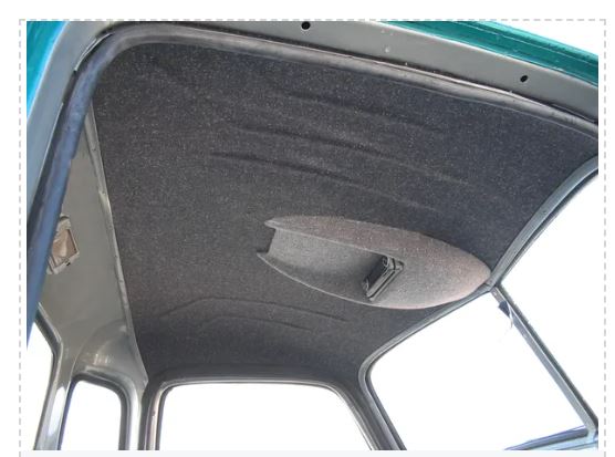 Gray overhead console trim designed to fit in vehicles
