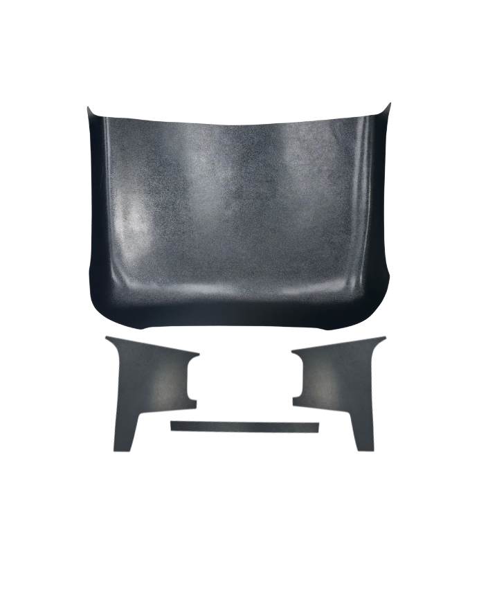 ABS molded headliner kit, including center panel, quarter panels, and belt strip for 1938–1939 Ford F‑Series pickup